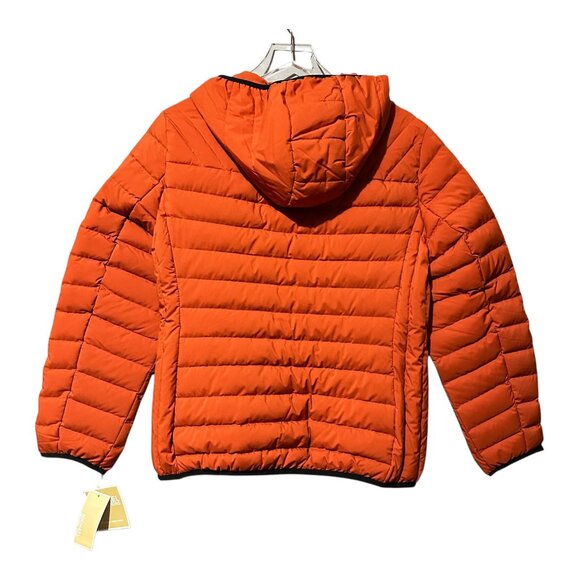 Michael Kors Hooded Down Quilted Puffer Jacket Sienna Rust Women Size XL - Picture 3 of 12